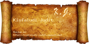 Kisfaludi Judit névjegykártya