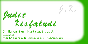 judit kisfaludi business card